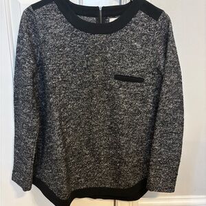 Madewell Charcoal and Black Zip-Up Jacket